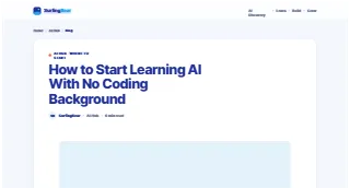 how to start learning ai with no coding background — SurfingBear